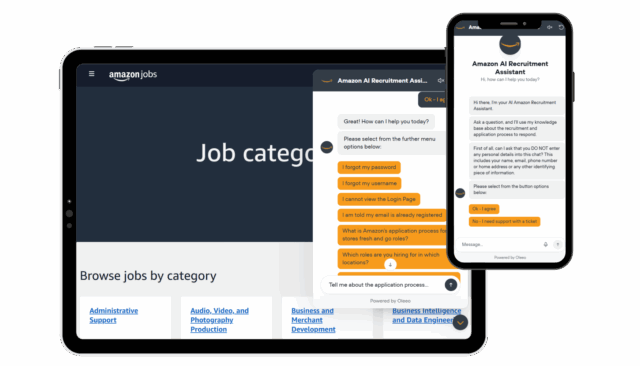 Amazon Jobs OleeoQ Candidate Chatbot