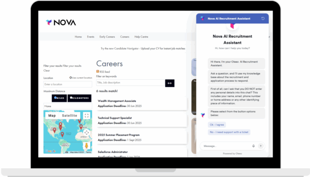 OleeoQ Works With your ATS - Nova career site
